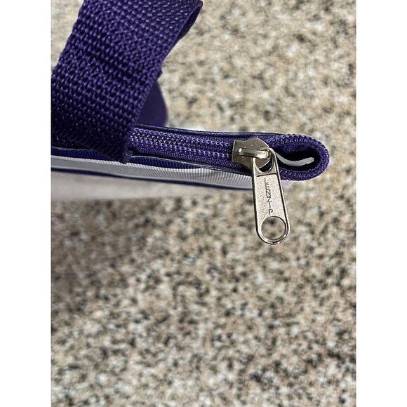 TCU Horned Frogs Plastic Stadium Bag, Clear/Purple with Zipper 10x12 (NEW) - Picture 4 of 4